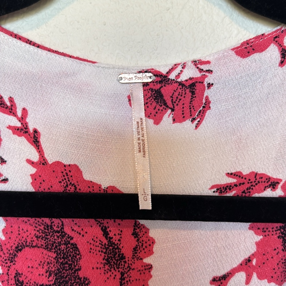 FREE PEOPLE: French Quarter Wrap Mini Dress, size L - Picture 3 of 4